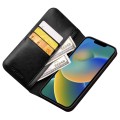 QIALINO Eleganckie Skórzane Etui do iPhone 14 Plus czarne