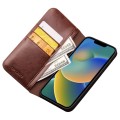 QIALINO Eleganckie Skórzane Etui do iPhone 14 brązowe