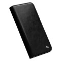 QIALINO Eleganckie Skórzane Etui do iPhone 14 Pro czarne