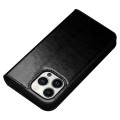 QIALINO Eleganckie Skórzane Etui do iPhone 14 Pro czarne