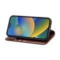 QIALINO Eleganckie Skórzane Etui do iPhone 14 Pro brązowe