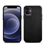 iCarer MagSafe Skórzane Etui Plecki Obudowa iPhone 12 Mini czarne