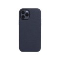 Skórzane Etui Plecki Obudowa iPhone 12 Mini niebieskie