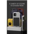 LOVE MEI Pancerne Etui Metal Szkło do iPhone 12 Mini