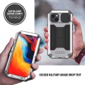 R-JUST Pancerne Etui Antywstrząsowe do iPhone 14 srebrne