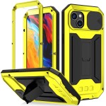 R-JUST Pancerne Etui Antywstrząsowe do iPhone 14 żółte