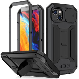 R-JUST Pancerne Etui Antywstrząsowe do iPhone 14 czarne