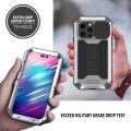 R-JUST Pancerne Etui Antywstrząsowe do iPhone 14 Pro srebrne