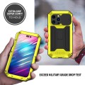 R-JUST Pancerne Etui Antywstrząsowe do iPhone 14 Pro żółte