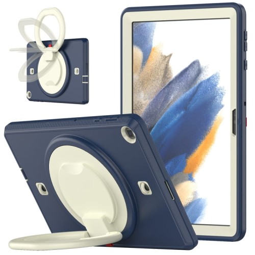 Mocne Pancerne Etui z Obrotowym Uchwytem do Huawei Matepad T10S / T10 granatowe