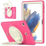 Mocne Pancerne Etui z Obrotowym Uchwytem do Huawei Matepad T10S / T10 różowe