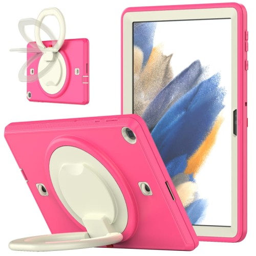 Mocne Pancerne Etui z Obrotowym Uchwytem do Huawei Matepad T10S / T10 różowe