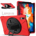 Shockproof Pancerne Etui z Uchwytem do Lenovo Tab 11 Pro czerwone