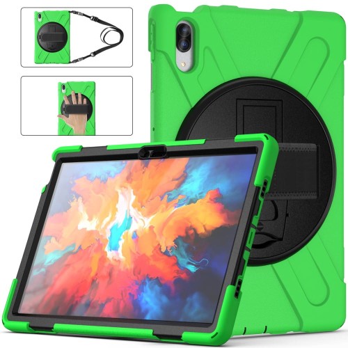 Shockproof Pancerne Etui z Uchwytem do Lenovo Tab 11 Pro zielone