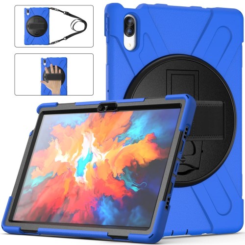 Shockproof Pancerne Etui z Uchwytem do Lenovo Tab 11 Pro niebieskie