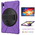 Shockproof Pancerne Etui z Obrotowym Uchwytem do Lenovo Tab 11 Pro fioletowe
