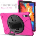 Shockproof Pancerne Etui z Uchwytem do Lenovo Tab 11 Pro różowe
