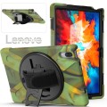 Shockproof Pancerne Etui z Uchwytem do Lenovo Tab 11 Pro moro/wojskowe
