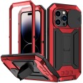 R-JUST Pancerne Etui Antywstrząsowe do iPhone 14 Pro Max czerwone