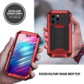 R-JUST Pancerne Etui Antywstrząsowe do iPhone 14 Pro Max czerwone