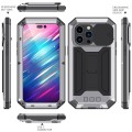 R-JUST Pancerne Etui Antywstrząsowe do iPhone 14 Pro Max srebrne