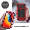 R-JUST Pancerne Etui Antywstrząsowe do iPhone 14 Plus czerwone