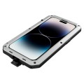 Pancerne Etui Antywstrząsowe Szkło do iPhone 14 Pro Max srebrne
