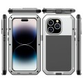 Pancerne Etui Antywstrząsowe Szkło do iPhone 14 Pro Max srebrne
