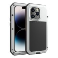 Pancerne Etui Antywstrząsowe Szkło do iPhone 14 Pro Max srebrne