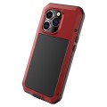 Pancerne Etui Antywstrząsowe Szkło do iPhone 14 Pro Max czerwone