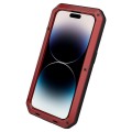 Pancerne Etui Antywstrząsowe Szkło do iPhone 14 Pro Max czerwone