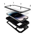 Pancerne Etui Antywstrząsowe Szkło do iPhone 14 Pro Max czarne
