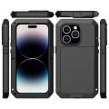 Pancerne Etui Antywstrząsowe Szkło do iPhone 14 Pro Max czarne