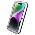 Pancerne Etui Antywstrząsowe Szkło do iPhone 14 Plus srebrne