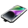 Pancerne Etui Antywstrząsowe Szkło do iPhone 14 Plus srebrne