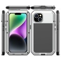 Pancerne Etui Antywstrząsowe Szkło do iPhone 14 Plus srebrne