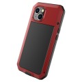 Pancerne Etui Antywstrząsowe Szkło do iPhone 14 Plus czerwone