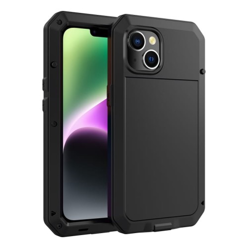 Pancerne Etui Antywstrząsowe Szkło do iPhone 14 Plus czarne
