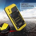 Pancerne Etui Antywstrząsowe Szkło do iPhone X/ XS żółte