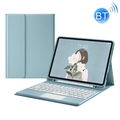 Niebieskie Etui Bezprzewodowa Klawiatura TouchPad Samsung Galaxy Tab S8 11 cali