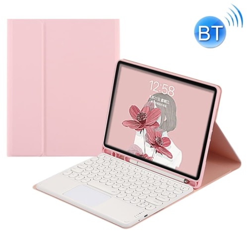 Różowe Etui Bezprzewodowa Klawiatura TouchPad Samsung Galaxy Tab S8 11 cali