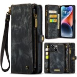 CASEME Pokrowiec Etui Portfel do iPhone 14 czarny
