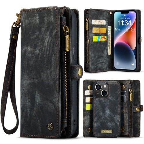 CASEME Pokrowiec Etui Portfel do iPhone 14 czarny