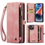 CASEME Pokrowiec Etui Portfel do iPhone 14 różowy