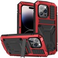 R-JUST Pancerne Etui Antywstrząsowe do iPhone 14 Pro Max czerwone