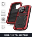 R-JUST Pancerne Etui Antywstrząsowe do iPhone 14 Pro Max czerwone