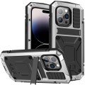 R-JUST Pancerne Etui Antywstrząsowe do iPhone 14 Pro Max srebrne