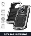 R-JUST Pancerne Etui Antywstrząsowe do iPhone 14 Pro Max srebrne