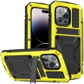 R-JUST Pancerne Etui Antywstrząsowe do iPhone 14 Pro żółte
