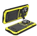 R-JUST Pancerne Etui Antywstrząsowe do iPhone 14 Pro żółte